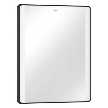 Зеркало для ванной Hansgrohe Xarita Lite Q со LED подсветкой, 70x60 см, черное матовое 54962670