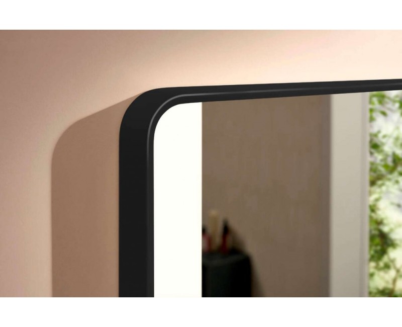 Vannas istabas spogulis Hansgrohe Xarita Lite Q ar LED apgaismojumu, 70x60cm Melns Matēts 54962670