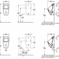 Pisuārs Villeroy & Boch Venticello CeramicPlus, DirectFlush Rimfree skalošana, Bez vāka 5504R1R1