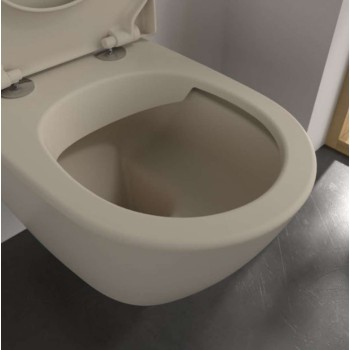Piekaramais pods Villeroy & Boch Subway 2.0 DirectFlush Rimfree AquaReduct skalošana, CeramicPlus, Mandeļu krāsa 5614R0AM
