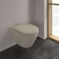Подвесной Унитаз Villeroy & Boch Subway 2.0 DirectFlush Rimfree AquaReduct смыв, CeramicPlus, цвет миндаля 5614R0AM