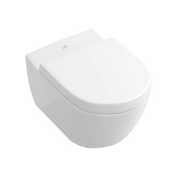Pakabinamas tualetas Villeroy & Boch Subway 2.0 DirectFlush, AntiBac, CeramicPlus Rimless be dangčio baltas 5614R0T2