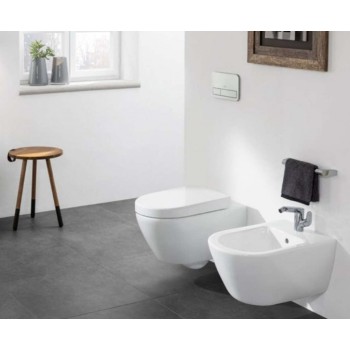 Pakabinamas tualetas Villeroy & Boch Subway 2.0 DirectFlush, AntiBac, CeramicPlus Rimless be dangčio baltas 5614R0T2
