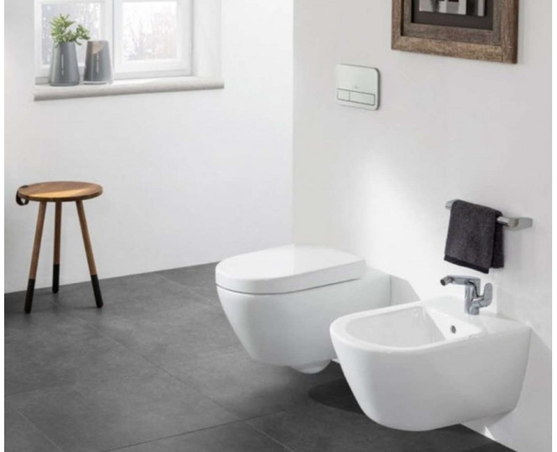 Pakabinamas tualetas Villeroy & Boch Subway 2.0 DirectFlush, AntiBac, CeramicPlus Rimless be dangčio baltas 5614R0T2