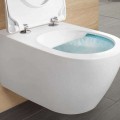 Pakabinamas tualetas Villeroy & Boch Subway 2.0 DirectFlush, AntiBac, CeramicPlus Rimless be dangčio baltas 5614R0T2