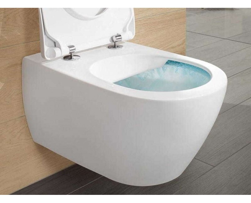 Pakabinamas tualetas Villeroy & Boch Subway 2.0 DirectFlush, AntiBac, CeramicPlus Rimless be dangčio baltas 5614R0T2