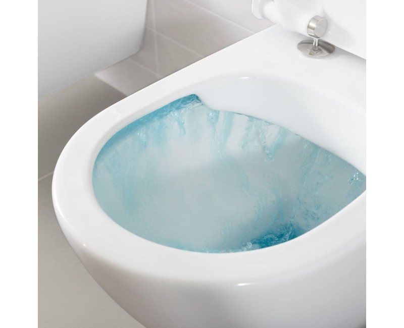 Tualetes pods Villeroy & Boch Avento DirectFlush Rimfree AquaReduct skalošana, CeramicPlus, Bez Tvernes, Bez vāka, Balts 5644R0R1