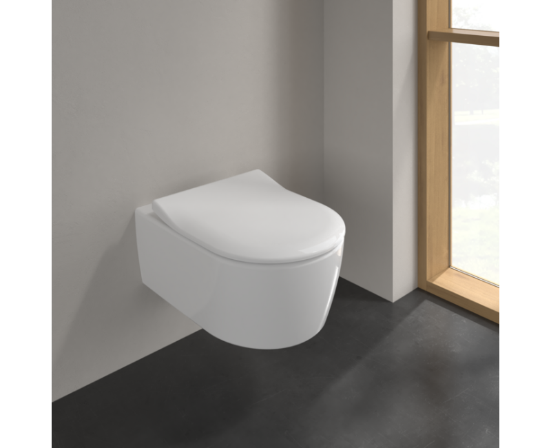 Pakabinamas tualetas Villeroy & Boch Avento Rimless su dangčiu 5656RSR1