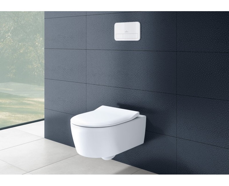 Pakabinamas tualetas Villeroy & Boch Avento Rimless su dangčiu 5656RSR1