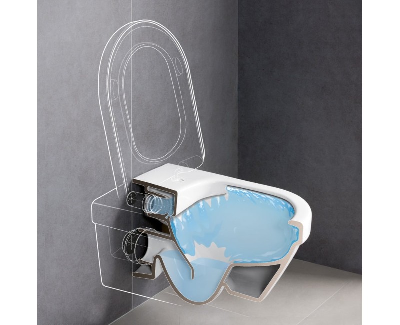 Piekaramais pods Villeroy & Boch Architectura Rimless Ar vāku 5684HRR1