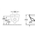Piekaramais pods Villeroy & Boch Architectura Rimless Ar vāku 5684HRR1