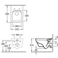 Piekaramais pods Villeroy & Boch Architectura DirectFlush Rimless ar SoftClose vāku, balts 5685HR01