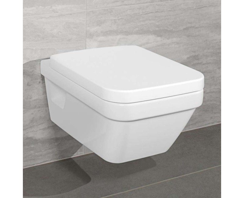 Pakabinamas tualetas Villeroy & Boch Architectura DirectFlush, CeramicPlus, Rimless, su SoftClose dangčiu, baltas 5685HRR1