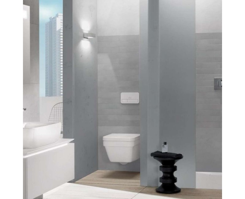 Pakabinamas tualetas Villeroy & Boch Architectura DirectFlush, CeramicPlus, Rimless, su SoftClose dangčiu, baltas 5685HRR1