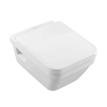 Подвесной унитаз Villeroy & Boch Architectura AntiBac, CeramicPlus DirectFlush Rimfree Flushing AquaReduct, Без крышки, Белый 5685R0R1