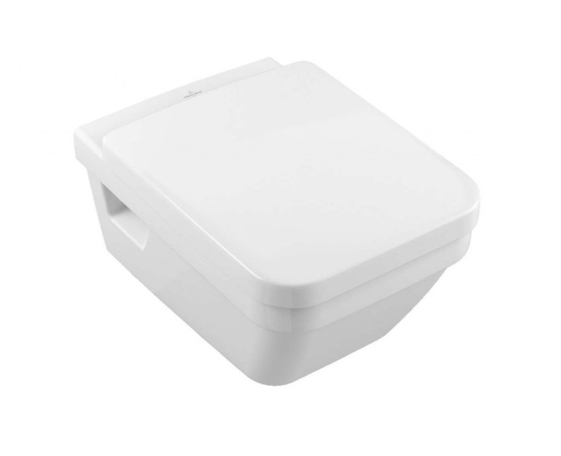 Piekaramais pods Villeroy & Boch Architectura DirectFlush, AntiBac, CeramicPlus, Rimless, bez vāka Balts 5685R0T2
