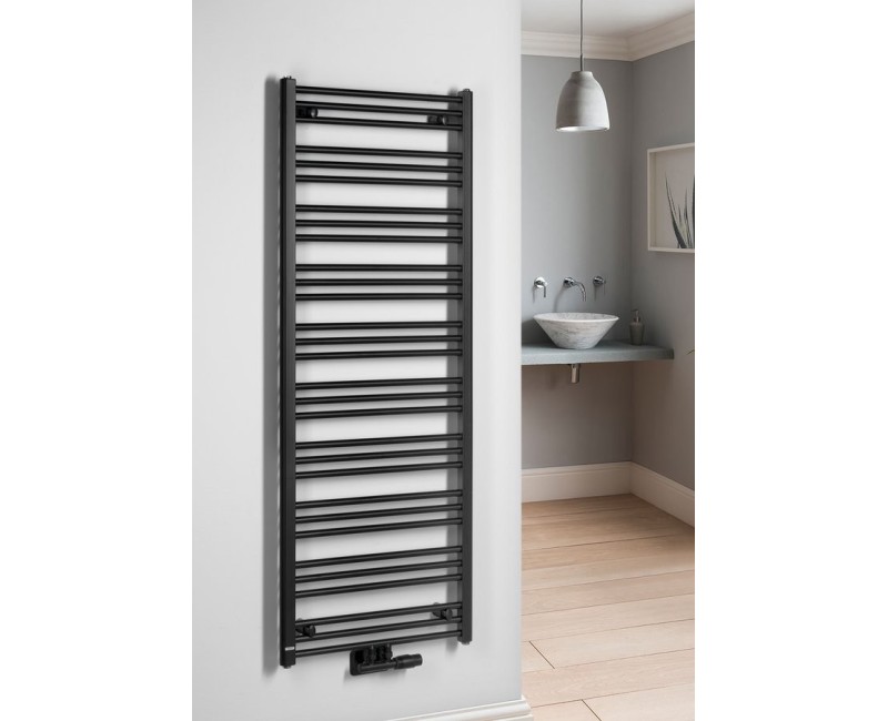 Dvieļu žāvētājs / Radiators Bruckner ALBRECHT 600x1570mm, Melns Matēts 600.118.6