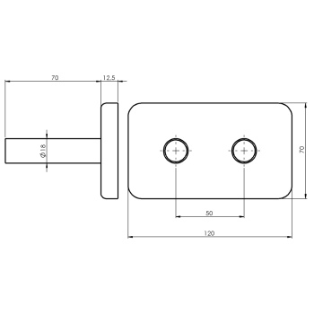 Radiatoru savienojumu komplekts Bruckner Wicher dvieļu žāvētājam / radiatoram 50cm, Hromēta 600.315.1