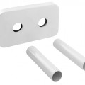 Radiatoru savienojumu komplekts Bruckner Wicher dvieļu žāvētājam / radiatoram 50cm, balta 600.315.4