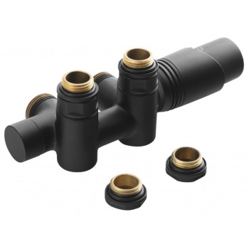Jungčių rinkinys Bruckner WICHER COMBI termostatinis 50mm, matinė juoda 600.331.6