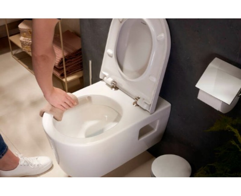Pakabinamas tualetas Hansgrohe EluPura Original S WC 540 Rimfree AquaChannel Flush be dangčio 60142450 Baltas
