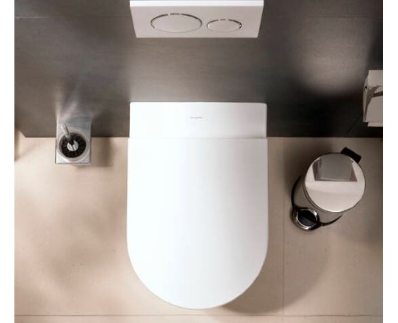 Pakabinamas tualetas Hansgrohe EluPura Original S WC 540 Rimfree AquaChannel Flush be dangčio 60142450 Baltas