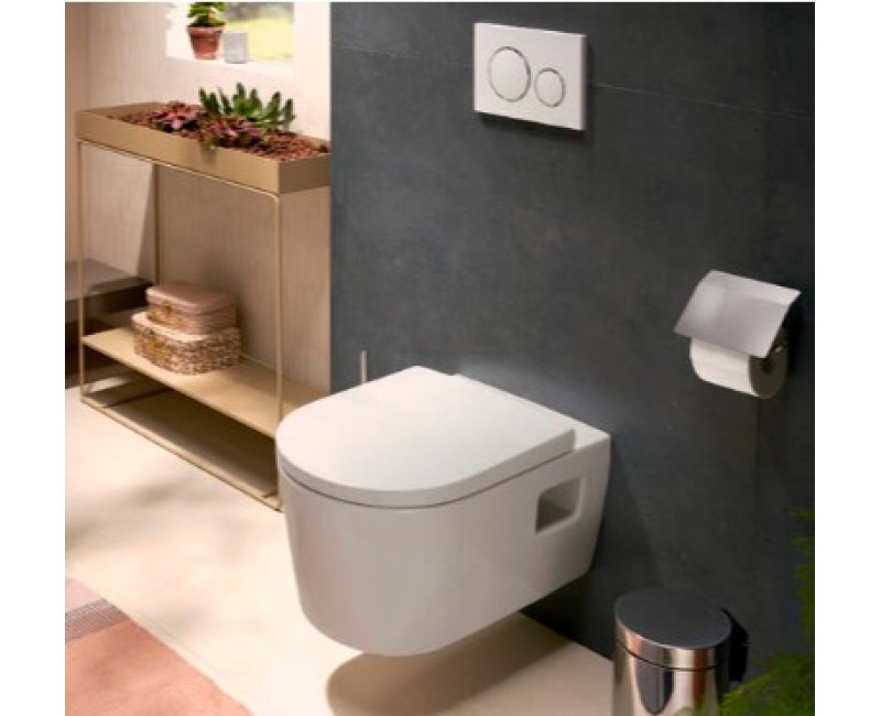 Pakabinamas tualetas Hansgrohe EluPura Original S WC 540 Rimfree AquaChannel Flush be dangčio 60142450 Baltas