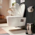 Pakabinamas tualetas Hansgrohe EluPura Original S WC 540 Rimfree AquaChannel Flush be dangčio 60142450 Baltas