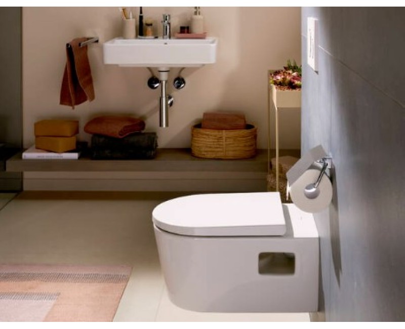 Pakabinamas tualetas Hansgrohe EluPura Original S WC 540 Rimfree AquaChannel Flush be dangčio 60142450 Baltas