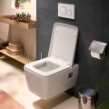 Подвесной унитаз Hansgrohe Rimfree EluPura Original Q с сиденьем 60208450  белый