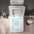 Подвесной унитаз Hansgrohe Rimfree EluPura Original Q с сиденьем 60208450  белый
