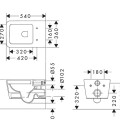 Подвесной унитаз Hansgrohe Rimfree EluPura Original Q с сиденьем 60208450  белый