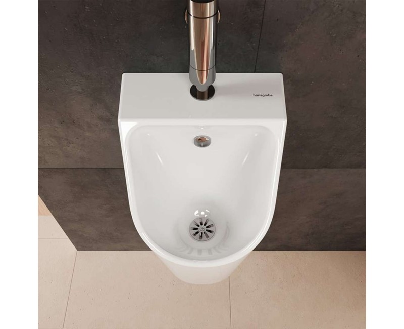 Писсуар HANSGROHE EluPura S, монтируемый сверху, белый