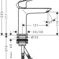 Izlietnes maisītājs Hansgrohe 110 Fine 71253000 hromēts