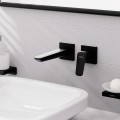 Vannas istabas izlietnes maisītājs Hansgrohe Logis iebūvējams ar izteku 20.6c  71256670 Melns Matēts