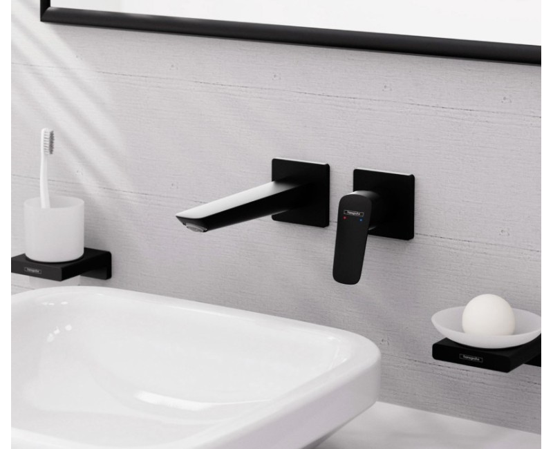 Vannas istabas izlietnes maisītājs Hansgrohe Logis iebūvējams ar izteku 20.6c  71256670 Melns Matēts