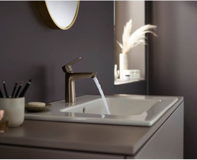 Vannas istabas izlietnes maisītājs Hansgrohe Talis E 110 Brushed Bronze