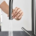 Virtuves maisītājs Hansgrohe Talis M54 210 izvelkams Brushed Melns Hroms 72800340