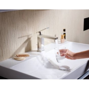 Vannas istabas izlietnes maisītājs Hansgrohe Tecturis E 150 Fine CoolStart EcoSmart+ 73041000 Hromēts