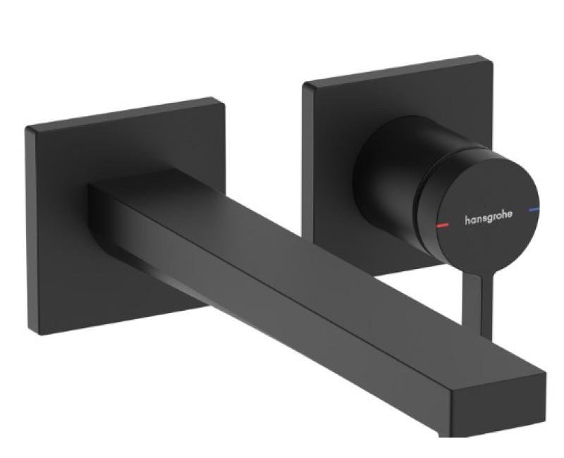 Смеситель для раковины Hansgrohe Tecturis E EcoSmart+ встраиваемый 73051670 Черный матовый