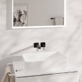 Смеситель для раковины Hansgrohe Tecturis E EcoSmart+ встраиваемый 73051670 Черный матовый