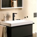Hansgrohe Tecturis E 210 Fine CoolStart EcoSmart+ praustuvo maišytuvas su push-open išleidimu ir sukamu antgaliu 73060670 Juodas Matinis