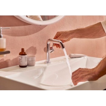 Vannas istabas izlietnes maisītājs Hansgrohe Tecturis S 110 Fine CoolStart EcoSmart+ 73321000 Hromēts