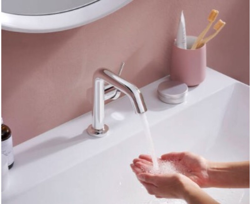 Izlietnes maisītājs Hansgrohe Tecturis S 110 Fine CoolStart EcoSmart+ 73321000 Hromēts