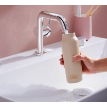 Vannas istabas izlietnes maisītājs Hansgrohe Tecturis S 110 Fine CoolStart ar push-open izplūdi 73322000 Hromēts