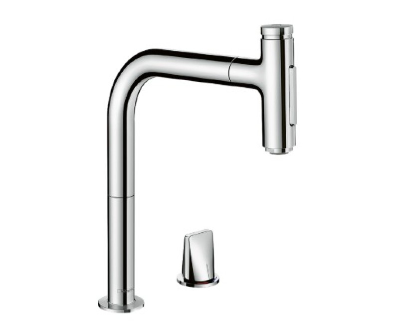 Virtuves maisītājs Hansgrohe Metris Select M71 200 2j izvelkamu galvu sBox 73818000 Hromēts