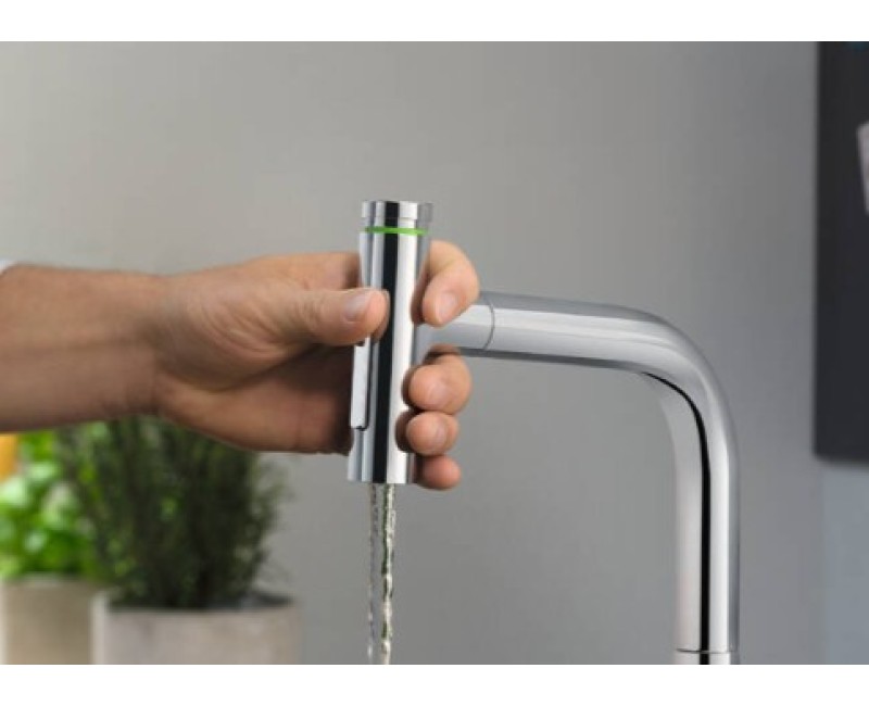 Virtuves maisītājs Hansgrohe Metris Select M71 200 2j izvelkamu galvu sBox 73818000 Hromēts