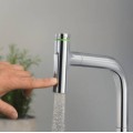 Virtuves maisītājs Hansgrohe Metris Select M71 200 2j izvelkamu galvu sBox 73818000 Hromēts