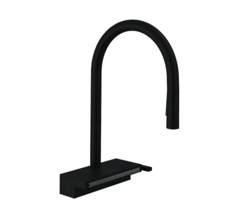 Virtuves maisītājs Hansgrohe  Aquno Select M81 170 3j izvelkamu galvu 73837670 Melns Matēts