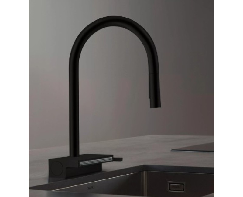 Virtuves maisītājs Hansgrohe  Aquno Select M81 170 3j izvelkamu galvu 73837670 Melns Matēts